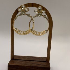 Guess Gold and Rhinestone Earrings